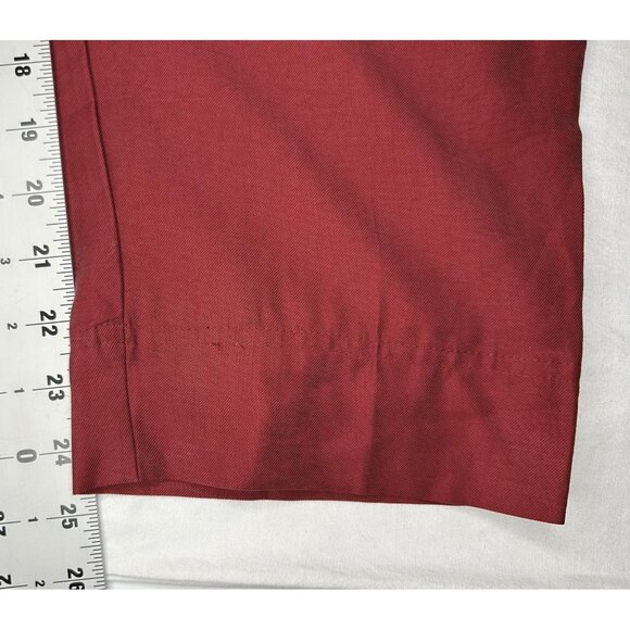 H&M Conscious Pants Womens 8 Belted Trousers High Rise Straight Leg Tencel Chic - Picture 12 of 14